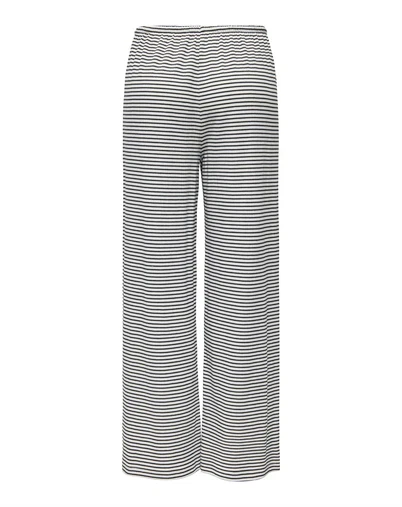 Only - ONLSaga Loose Bukser - Cloud Dancer/Black 